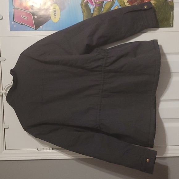 Washed Black Lined Utility Jacket in Washed Black Colour - Picture 2 of 6